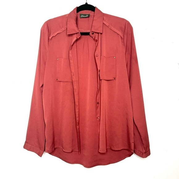 Maude Button Down Shirt Medium - Picture 1 of 5